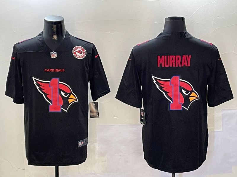 Men Arizona Cardinals #1 Murray Black Fashion 2024 Nike Limited NFL Jersey style 2->arizona cardinals->NFL Jersey